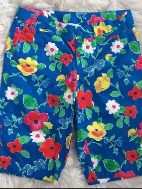 Talbots Kids Floral Bermuda Shorts